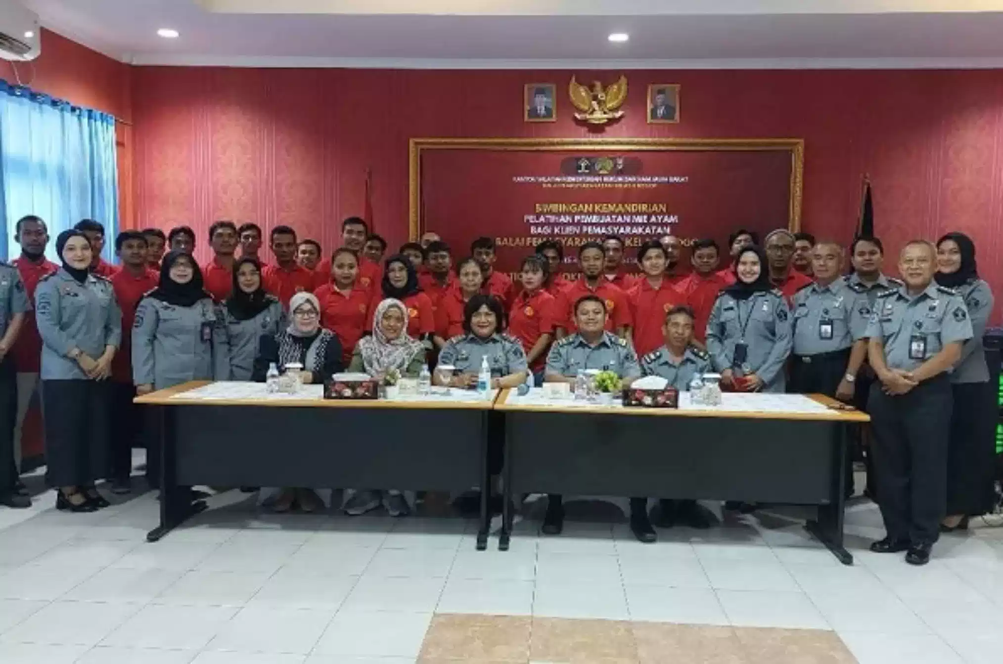 Bapas Bogor dan NCC Berbakti Latih Klien Pemasyarakatan Membuat Mie Ayam