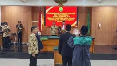 Lapas Cirebon Hadiri Sumpah Jabatan dan Pelantikan Panitera Muda Pidana Pengadilan Negeri Cirebon Kelas I B