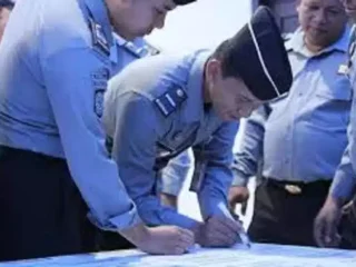 Lapas Cirebon Laksanakan Penandatanganan Komitmen Bersama Tahun 2024
