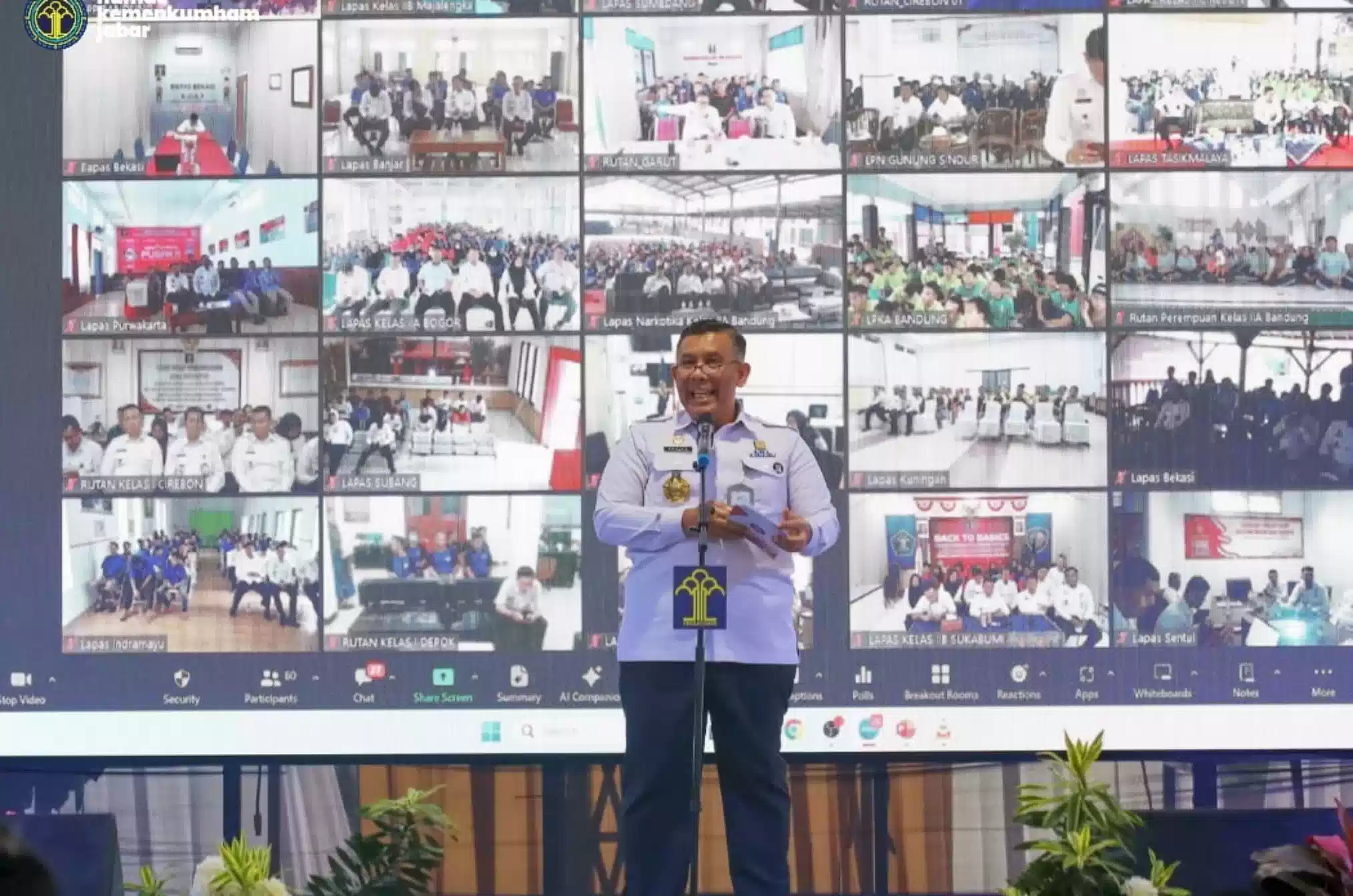 Lapas Cirebon Ikuti Pagelaran Seni Budaya Deklarasi Pemilu Damai Kemenkumham Tahun 2024 I Harian Terbit