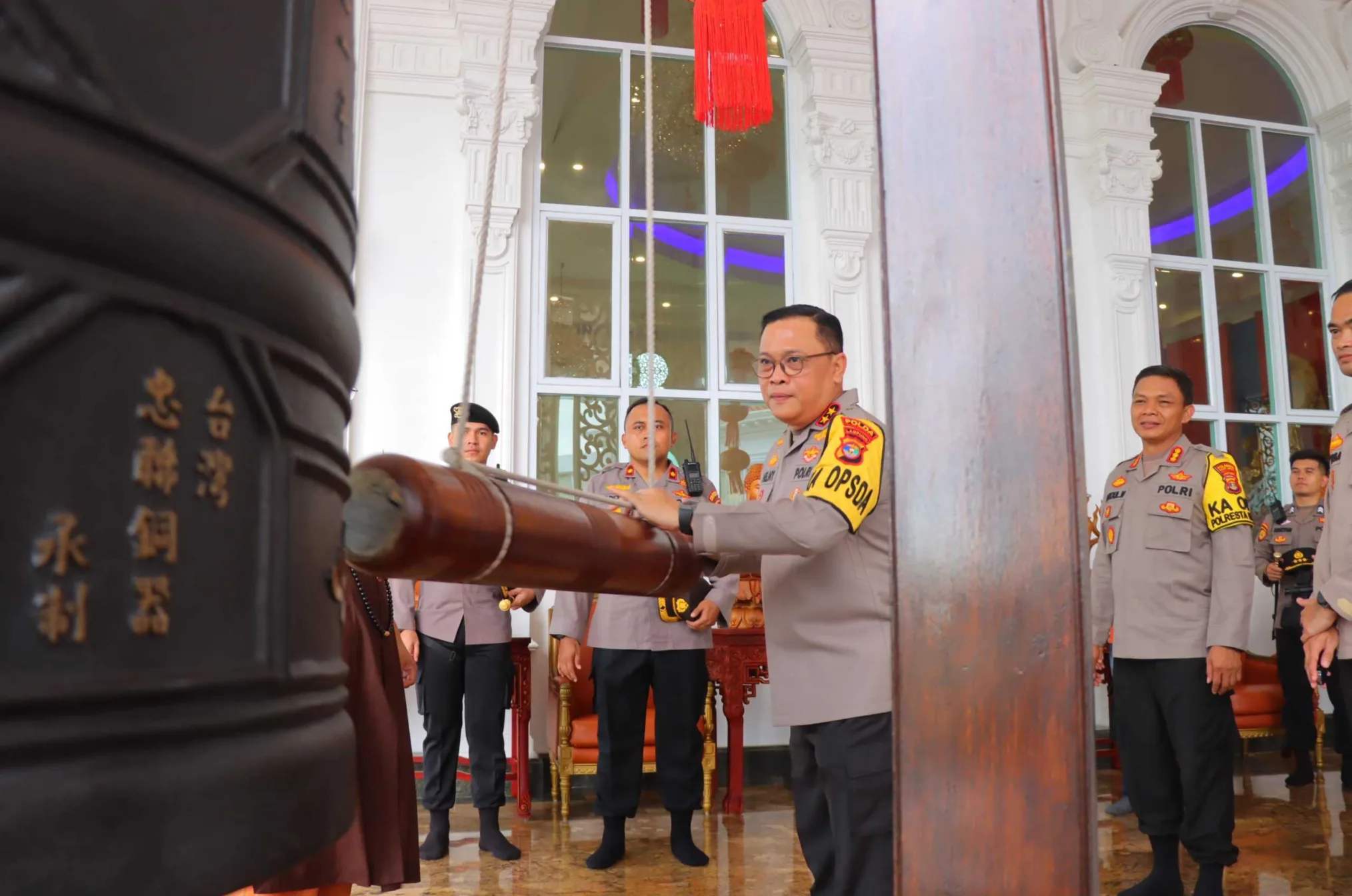 Mantap, Kapolda Lampung Tinjau Pengamanan Malam Imlek I Harian Terbit