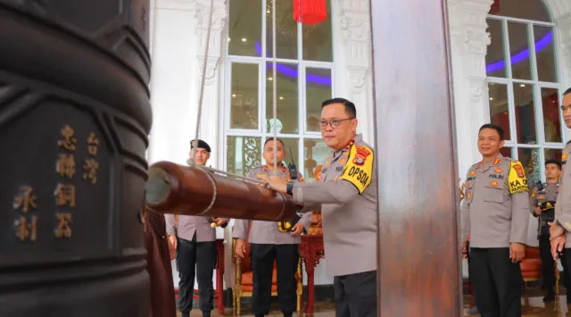 Mantap, Kapolda Lampung Tinjau Pengamanan Malam Imlek