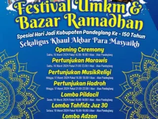 Semarak Hut Pandeglang Ke-150 Gelar Festival Umkm Dan Bazar Ramadhan