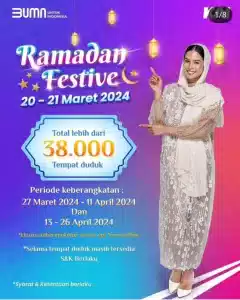 KAI Tebar Diskon 38.000 Tiket Berikut Nama KA Pada Promo Ramadhan untuk Daop 1 Jakarta