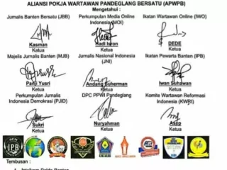 Gaspol, Aliansi Pokja Wartawan Pandeglang Bersatu Layangkan Surat Audiensi