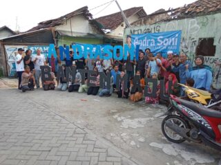 Relawan Jokowi Bergerak Bersama Prabowo Deklarasi Dukung Andra Soni Gubernur Banten Di Pemukiman Warga