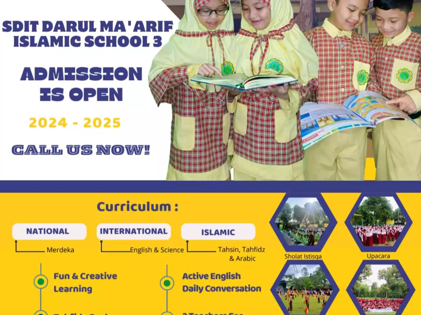 Darul Ma'arif Islamic school SDIT Terbaik dan terfavorit di Jakarta Timur open PPDB 2024