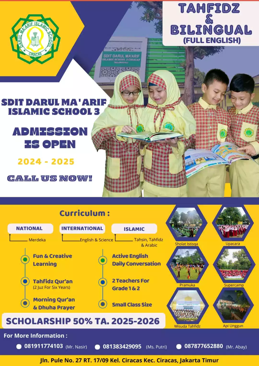 Darul Ma'arif Islamic school SDIT Terbaik dan terfavorit di Jakarta Timur open PPDB 2024