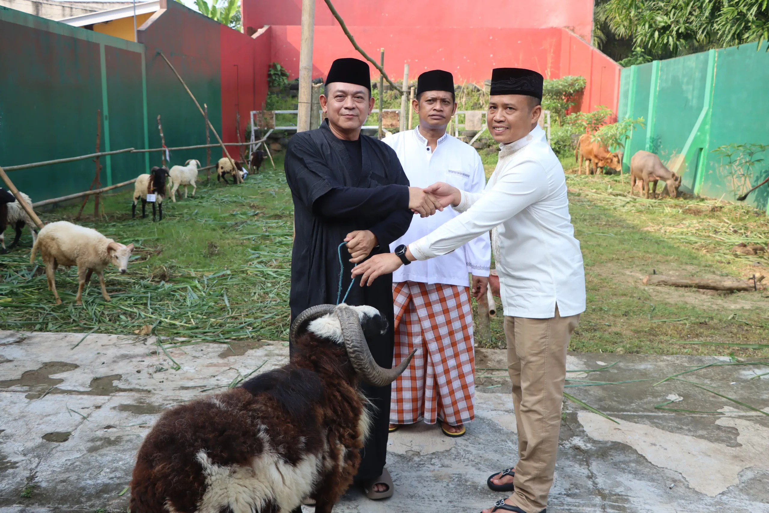 Hari Raya Idul Adha, AKBP Suyono Serahkan Hewan Qurban Ke Panitia Penyembelihan Polres Lebak