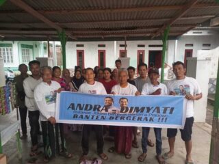 Relawan Kecamatan Taktakan Kota Serang Terus Bergerak Menangkan Andra-Dimyati Menuju Banten 1