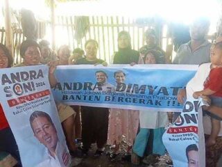 Emak-Emak Tanara Serang Dukung Andra - Dimyati Di Pilgub Banten