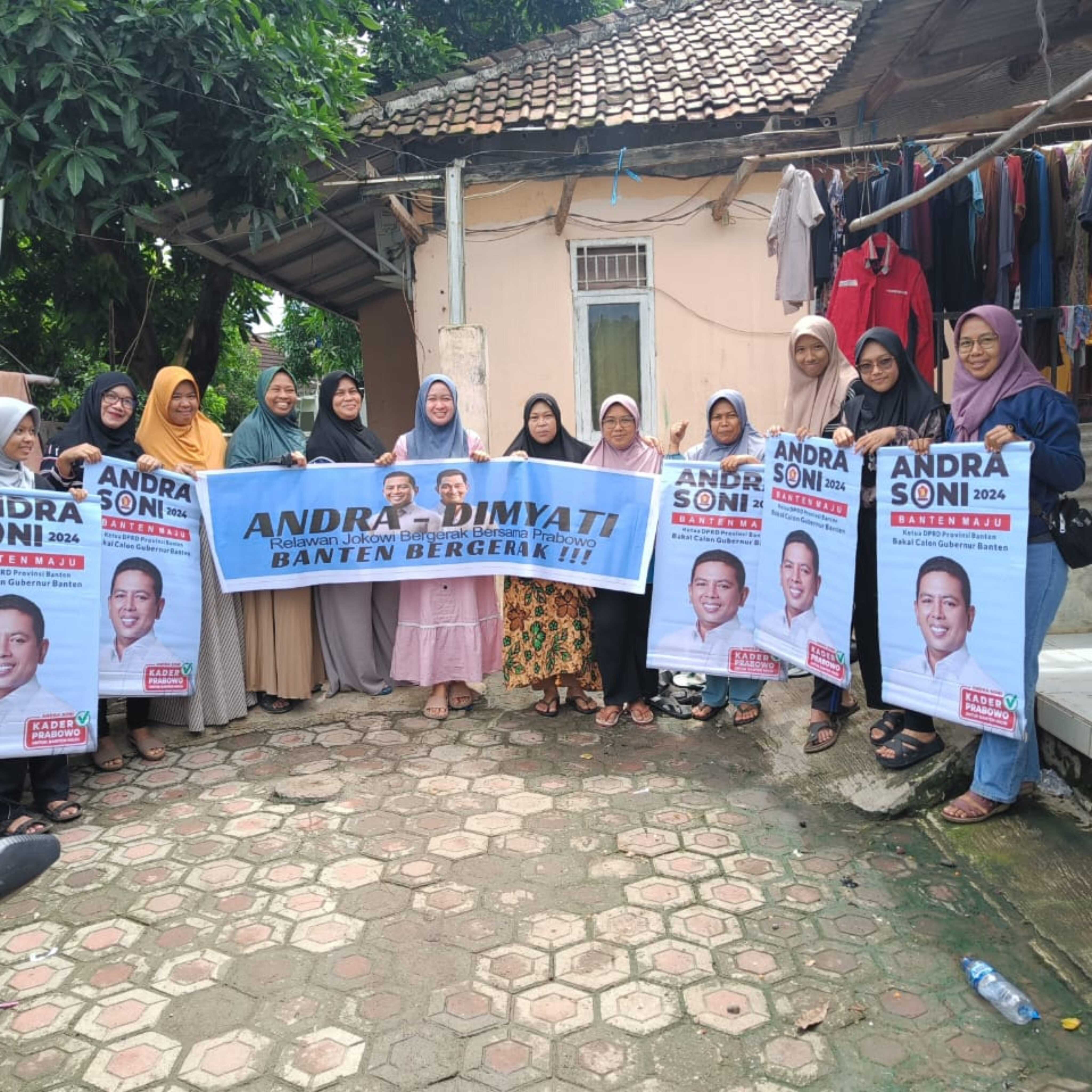 Emak-emak Pulomerak Teriakan Andra - Dimyati Untuk Banten Maju