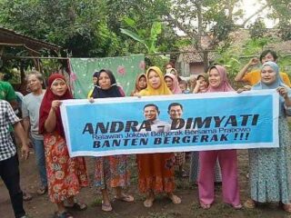 Relawan Terus Menerus Suarakan Andra - Dimyati Di Purwakarta Cilegon