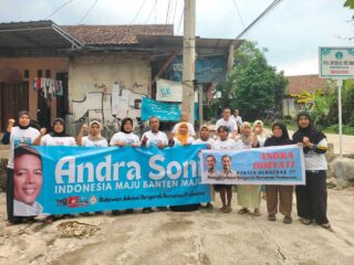 Emak-Emak Di Kecamatan Cadasari Kompak Dukung Andra-Dimyati Di Pilgub Banten 2024