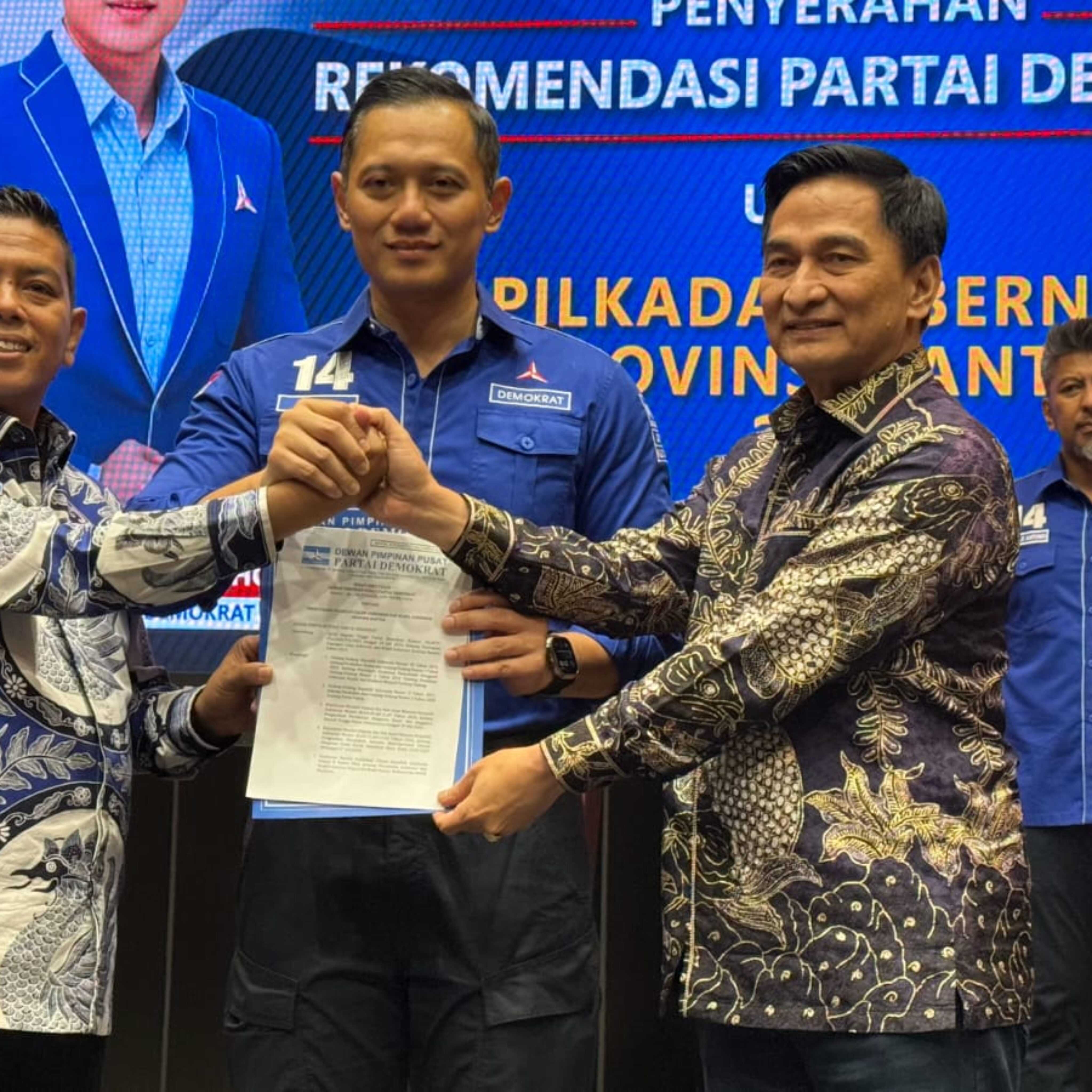 Andra Soni-Dimyati Resmi Dapat Rekomendasi Demokrat