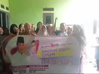 Pendukung Airin Deklarasikan Maesyal - Intan Di Rajeg