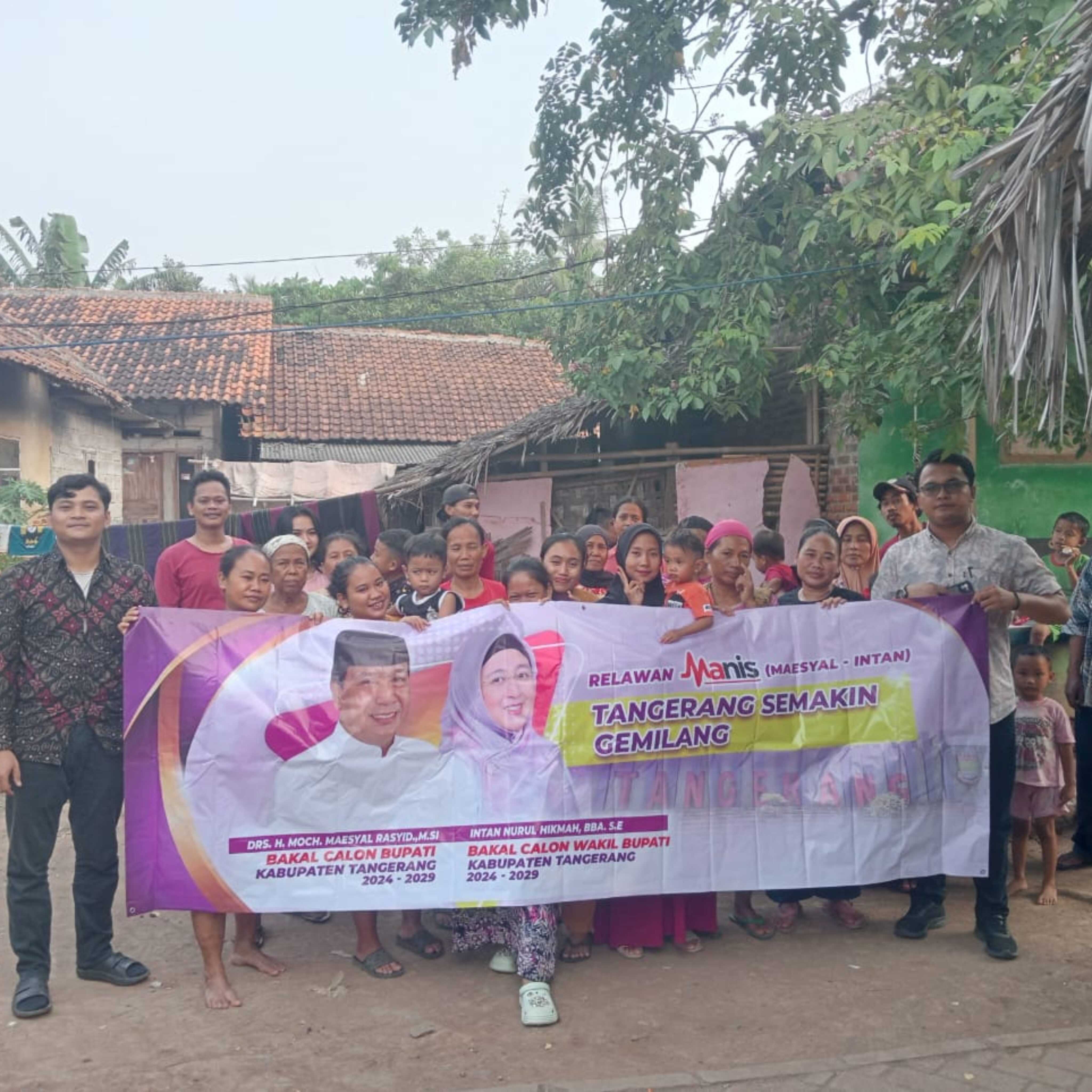 Relawan Deklarasikan Maesyal – Intan di 29 Kecamatan Untuk Tangerang Semakin Gemilang