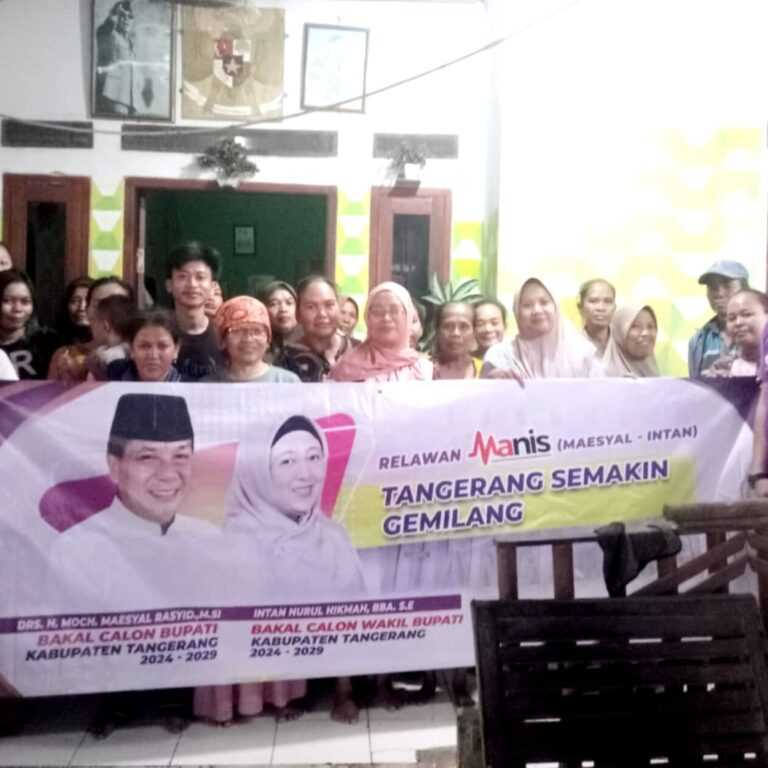 Didukung Jokowi dan Prabowo, Masyarakat Tangerang Deklarasi Maesyal-Intan