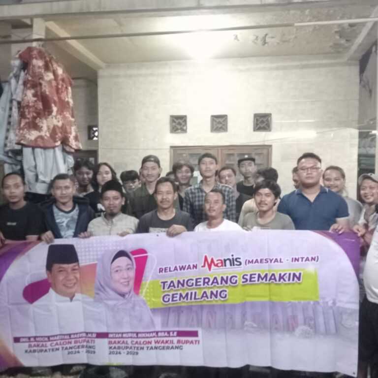 Relawan Milenial Manis Belaraja Deklarasi Maesyal – Intan Untuk Tangerang Semakin Gemilang