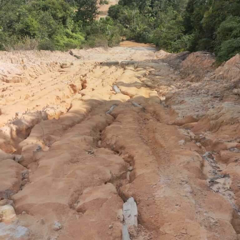 Sikat, Warga Desak Pemkab Barito Utara Segera Perbaiki Jalan Rusak yang Dibangun Perusda