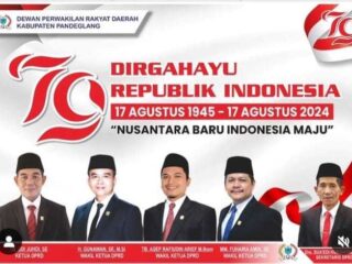 Ajaran Pimpinan Dprd Pandeglang Mengucapkan &Quot;Digahayu Republik Indonesia Ke-79&Quot;