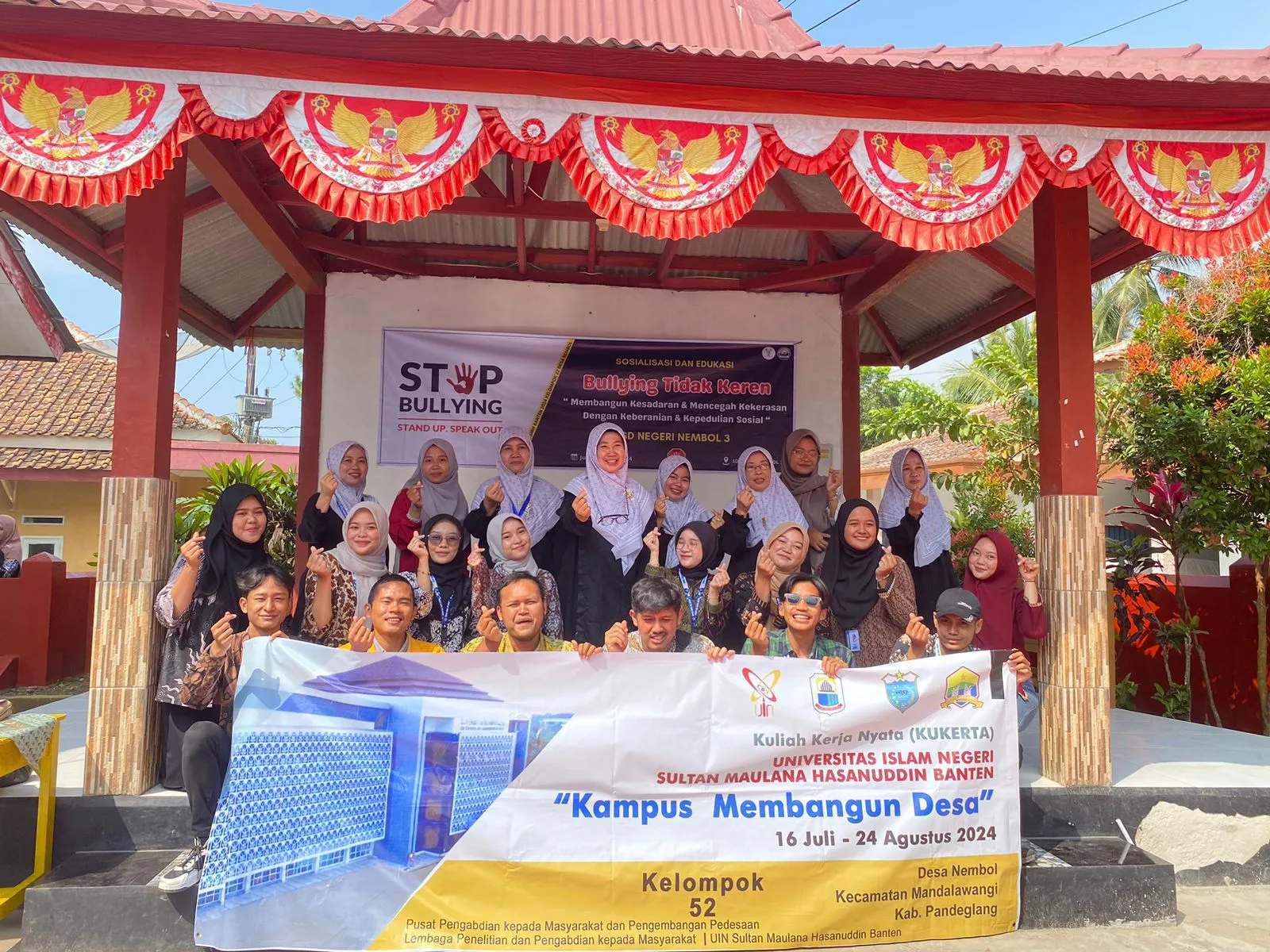 KKN 52 UIN SMH Banten Gelar Edukasi Stop Bullying di SDN Nembol 3 dan Puncak Kegiatan dengan Kreasi Seni dan Perlombaan I Harian Terbit