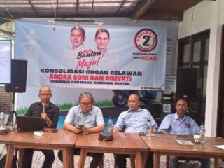 Pimpinan 22 Organ Relawan Andra Dimyati Lakukan Konsolidasi Pergerakan