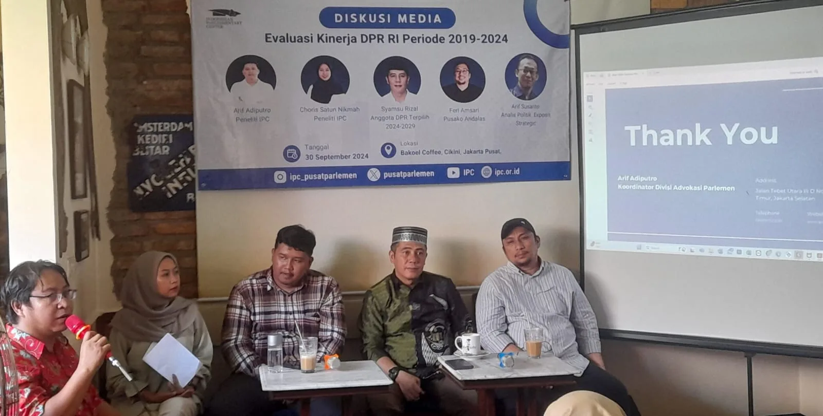 IPC: DPR Minim Oposisi, Partisipasi Publik Dikebiri Dua Kali I Harian Terbit