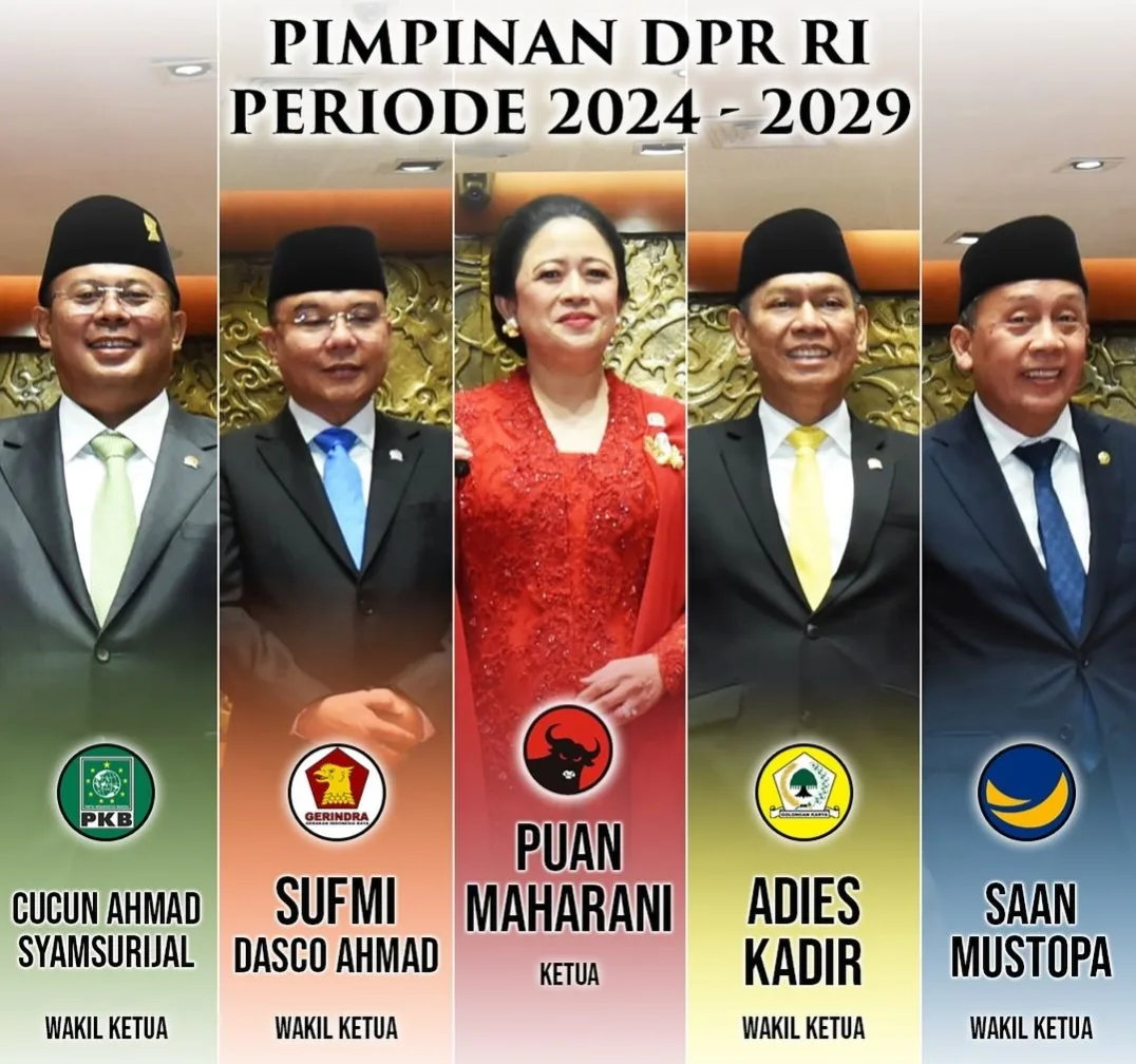 Pimpinanan DPR RI Resmi Di Lantik