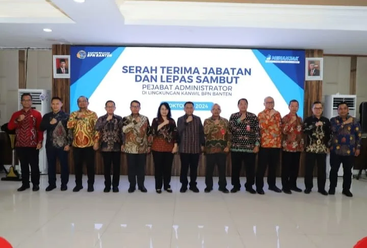 Menteri ATR/Kepala BPN Lantik Pejabat Administrator Kanwil BPN Provinsi Banten I Harian Terbit