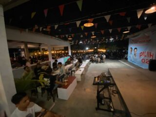 Ratusan Mahasiswa Gelar Nobar Timnas Dan Dukung Andra Soni Di Pilgub Banten