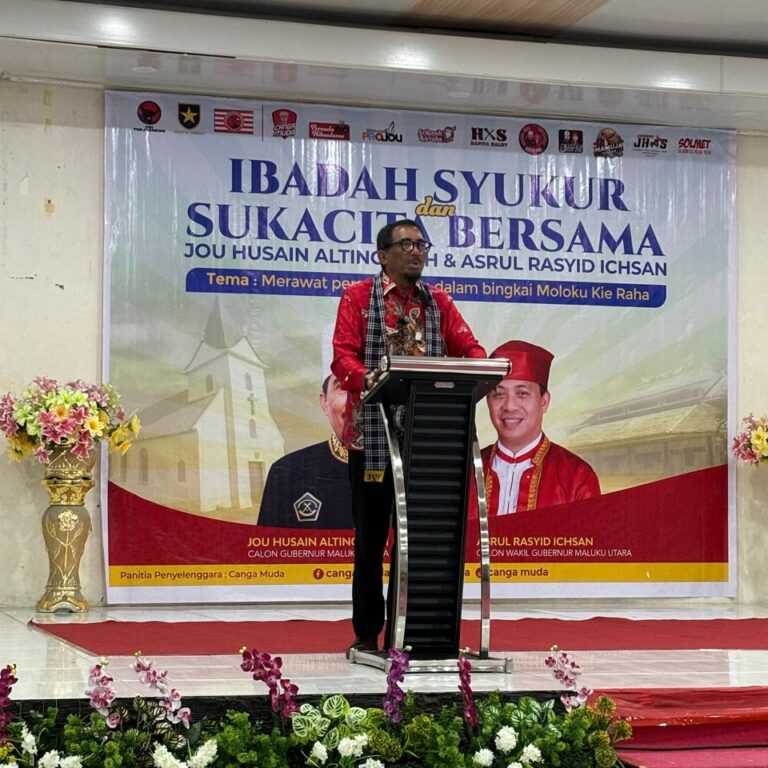 Pesan Sultan Tidore di Acara Ibadah Syukur dan Suka Cita Bersama ke Masyarakat Maluku Utara