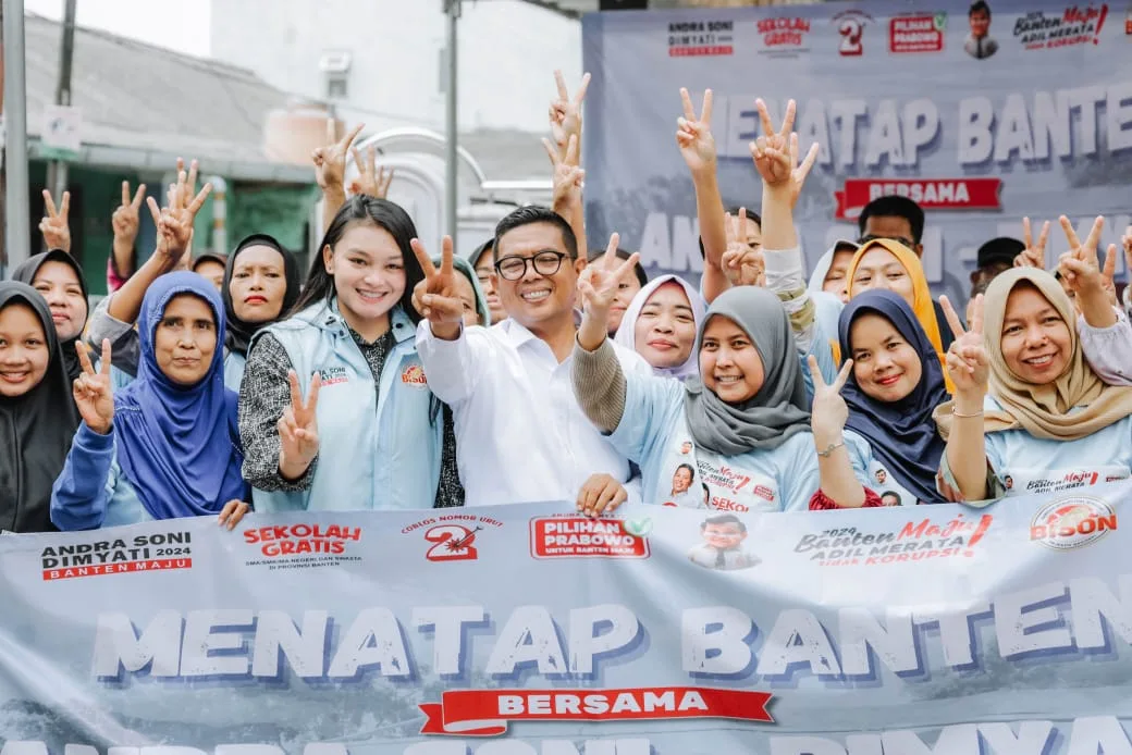 Andra Soni Blusukan di kota Tangerang dan Tangsel Bareng Relawan BISON