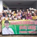 Ormas Kita Peduli Warga Lebak Lewat Bantuan Beras