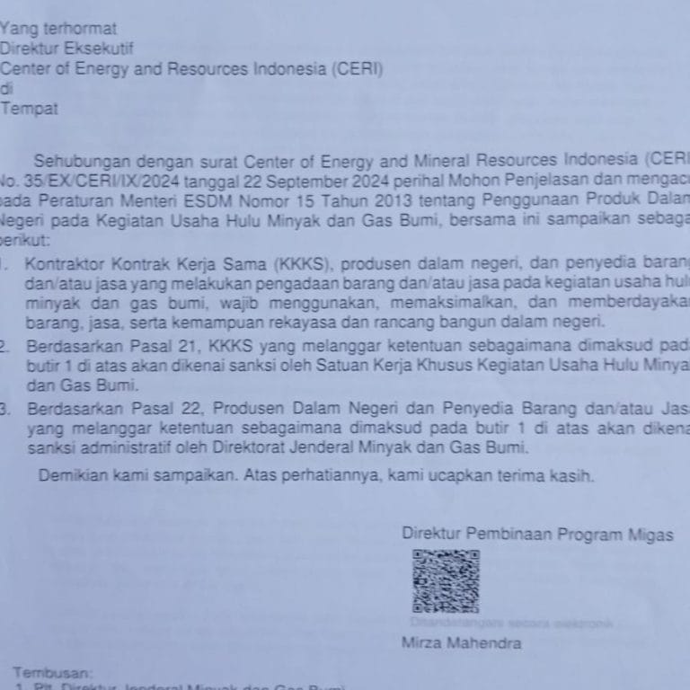 Lapor Pak Presiden, Terkesan Kesdm, Skk Migas Dan Pertamina Tumpul Soal Kewajiban Tkdn
