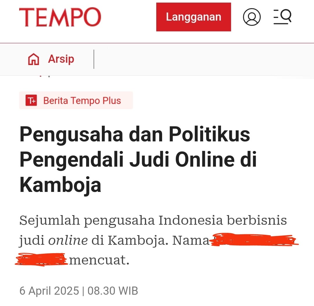 Aktivis 98 Sebut Pemberitaan Tempo Tidak Disertai Bukti-Bukti Fitnah Dan Framing 1 Aktivis 98 Yang Juga Ketua Umum Gerak 08 Menilai Isu Keterlibatan Sejumlah Politisi Indonesia Dalam Judi Online (Judol) Di Kamboja Tidak Dilengkapi Bukti Apapun Sehingga Kebenarannya Patut Dipertanyakan. Ketua Umum Komunitas Gerakan Ekonomi Kreatif (Gerak) 08 Revitriyoso Husodo Menjelaskan Isu Beking Judol Oleh Wakil Ketua Dpr Sufmi Dasco Ahmad Hanya Fitnah Yang Sengaja Dihembuskan Lawan Politik. Pasalnya Pemberitaan Yang Diangkat Media Tempo Itu Tidak Disertai Bukti Apapun. &Quot;Isunya Bombastis Tapi Buktinya Sama Sekali Tidak Ada, Sangat Disayangkan Karena Jatuhnya Fitnah Untuk Memframing Tokoh Tertentu Yang Mungkin Sengaja Dilakukan Oleh Lawan-Lawan Politik Lalu Coba Dikaitkan Dengan Judi Online Di Kamboja Walau Tanpa Dasar Yang Jelas Dan Ini Framing Jahat Sekali Ya,&Quot; Ungkap Revi Rabu, 9 April 2025. &Quot; Saya Berharap Komdigi Segera Bersuara Terkait Isu Tersebut Agar Kebebasan Pers Tidak Kebablasan Atau Dijadikan Alat Untuk Menyerang Orang Tanpa Bukti Yang Kuat Yang Jatuhnya Fitnah Belaka.