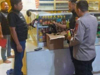 Sikat Peredaran Miras, Kanit Reskrim Polsek Cibadak Pimpin Ops Pekat Ii Imbangan Maung 2025