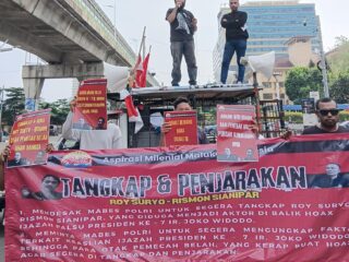 Aspirasi Milenial Maluku Indonesia Sambangi Mabes Polri Desak Tangkap Roy Suryo