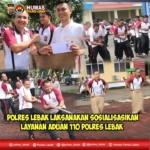 Sambut Hut Bhayangkara Ke-79, Polres Lebak Gelar Perlombaan Di Lapangan Mapolres