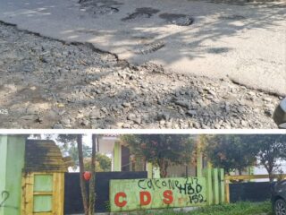 Jalan Berlubang Dekat Terminal Mangkrak Rp1,6 Miliar, Aktivis Tantang Keberanian Penegak Hukum