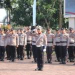 Kapolres Lebak Pimpin Upacara Kenaikan Pangkat Pengabdian Personel