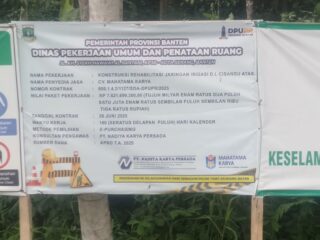 Menghindar Konfirmasi, Pengerjaan Kontruksi Rehabilitasi Irigasi D.i Cisangu Atas Diduga Asal-Asalan