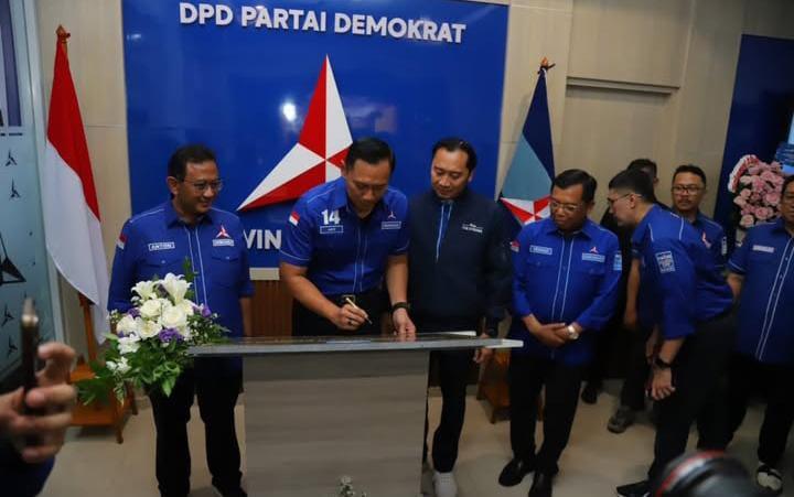 Anton Wujudkan Janji Politik Dengan Bangun Kantor Dpd Demokrat Jabar, Begini Pesan Ketum Ahy