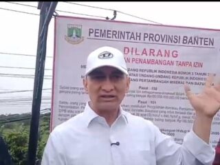 Viral, Pemprov Banten Tutup Galian Di Dekat Gerbang Tol Rangkasbitung