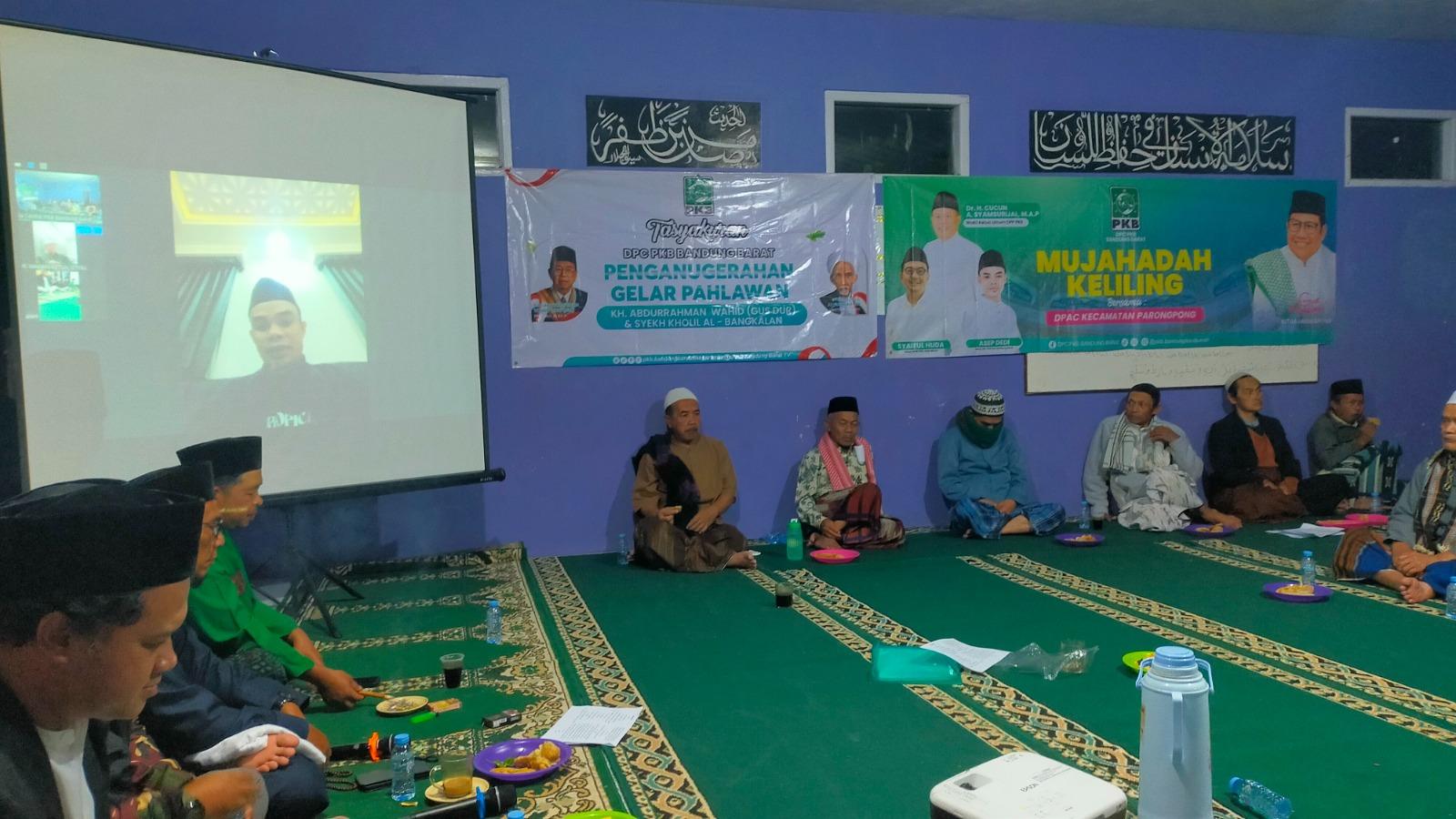 Tokoh Besar Nu Dapat Anugerah Pahlawan, Dpc Pkb Bandung Barat Tasyakuran