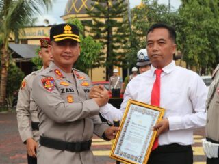 Mantap, Kapolres Lebak Beri Penghargaan Ke Personel Berprestasi