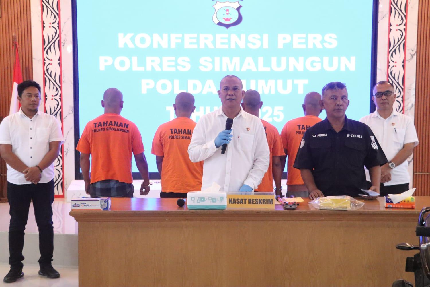 Kasat Reskrim Polres Simalungun Ungkap Sindikat Pencuri Tabung Gas, 4 Pelaku Diringkus
