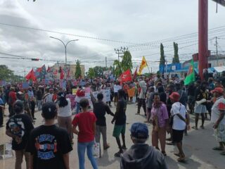 Bentuk Penegasan Politik, Ratusan Massa Di Papua Barat Daya Menggelar Aksi Damai