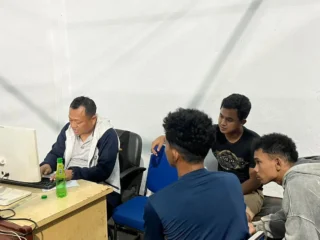 Satlantas Polresta Sorong Kota Amankan Pengendara Crf Penabrak Pejalan Kaki