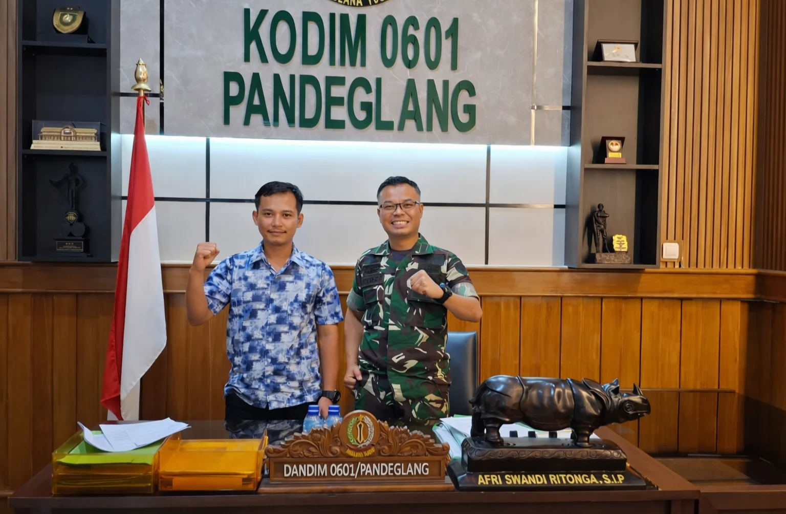 Dandim 0601 Pandeglang Buka Akses Informasi, Media Diajak Bersinergi